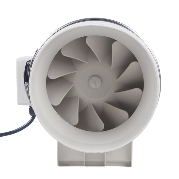 Kanalventilator / udsugningsventilator - HF-200P - 130 W - 220 V 50 Hz - 43 dB lavt støjniveau - 380 Pa - 2600 o/min - Hvid