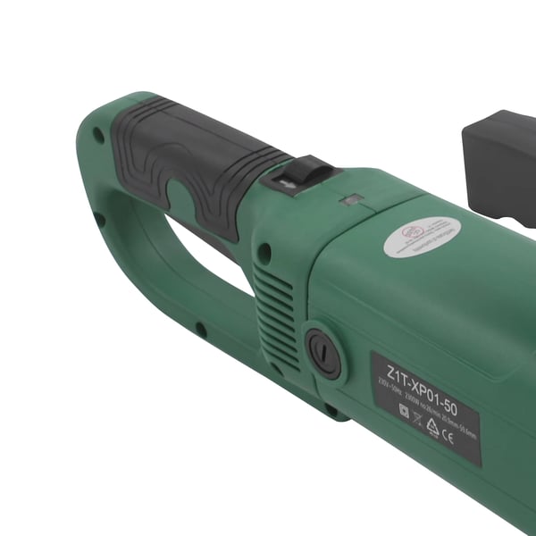 Elektrisk rørgevindskæresæt - ZIT-KY01-50 med dobbelt afbryder - 2300 W, 230 V EU-stik - DN15–50 (20,9–59,6 mm) - 6 snitbakker - 26 o/min - Grøn