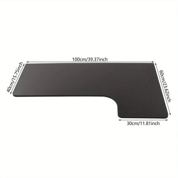 Sammenklappeligt bord - Foldbart bord - Mål 100 x 60 cm - Let at rengøre - Pladsbesparende - Til hjemmet - Sort