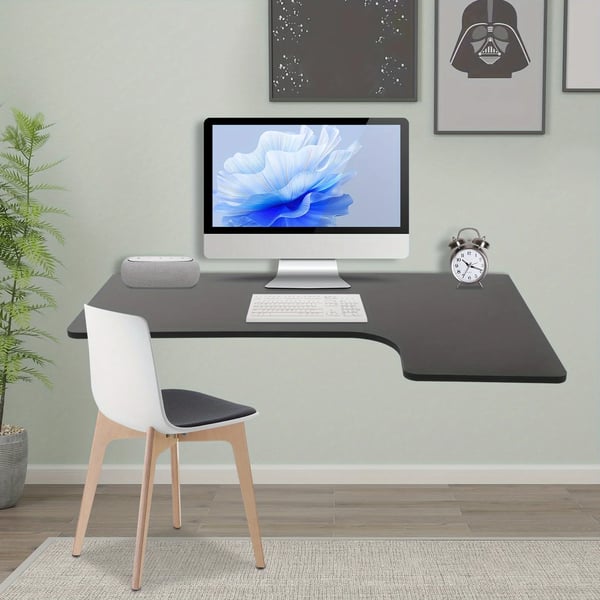 Sammenklappeligt bord - Foldbart bord - Mål 100 x 60 cm - Let at rengøre - Pladsbesparende - Til hjemmet - Sort