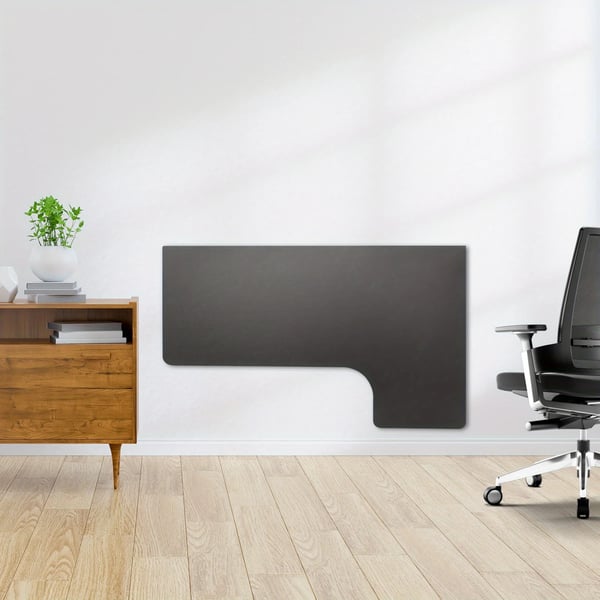 Sammenklappeligt bord - Foldbart bord - Mål 100 x 60 cm - Let at rengøre - Pladsbesparende - Til hjemmet - Sort