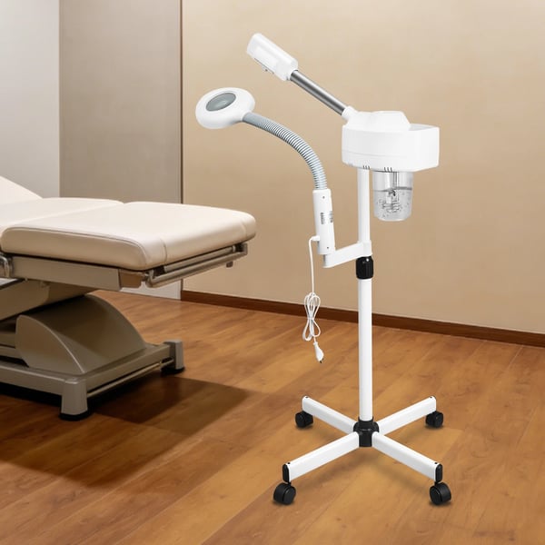Ansigtsdamper - Ansigtssauna - 800 W - 680 ml Vandtank - 360° Roterende Dyse - Varm Damp - Til Ansigtsrengøring - EU-stik