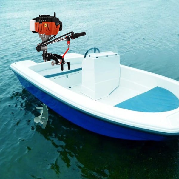 Påhængsmotor - Totakt Luftkøling - Slagvolumen 52 cc - Effekt 2,5 hk/1,82 kW - Kort Ben ≤45 cm - Tank 1 l - Til Små Både - Sort