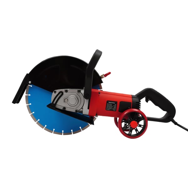 Betonsav - Elektrisk stensav - 3500 W, 220 V EU-stik, 3800 omdr./min, skæredybde 13,5 cm, klinge Ø35 cm, våd/tør - Blå