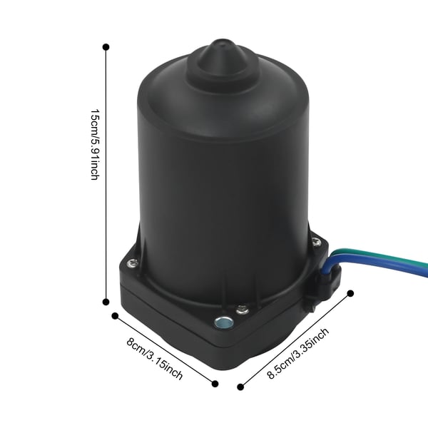 Løftemotor til påhængsmotor - Tilt & Trim-motor - 260 W - Til 2-takt 75–300 hk - Til 4-takt 135–300 hk - Rent kobber - Kablet - Sort