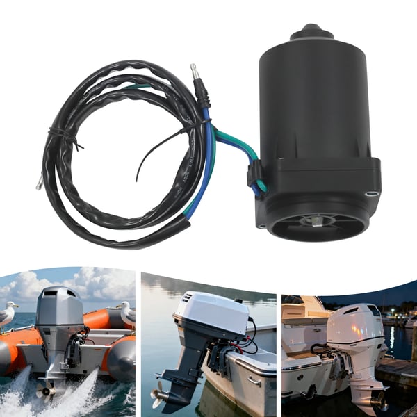 Løftemotor til påhængsmotor - Tilt & Trim-motor - 260 W - Til 2-takt 75–300 hk - Til 4-takt 135–300 hk - Rent kobber - Kablet - Sort