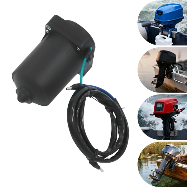 Løftemotor til påhængsmotor - Tilt & Trim-motor - 260 W - Til 2-takt 75–300 hk - Til 4-takt 135–300 hk - Rent kobber - Kablet - Sort