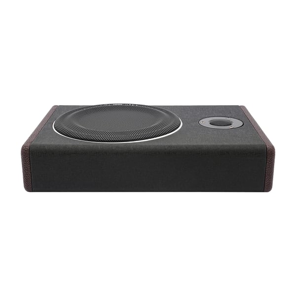 Bilsubwoofer under sædet - Slim subwoofer + forstærker sæt - 20 cm - 600 W - Dyb bas - Sort