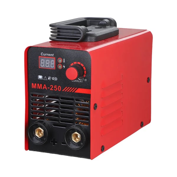 MMA-250 - MMA/ARC Inverter Svejser - 220V Enfase - 25–250A - 60% Indkoblingsgrad - Kompakt & Bærbar - CE Godkendt - Rød