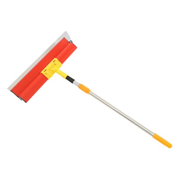 Glättspackelset - Spackelspatel för Gips - 25/40/60/80 cm Blad - 80–130 cm Teleskopskaft - 360° Justerbar - Halkfritt Grepp - Röd