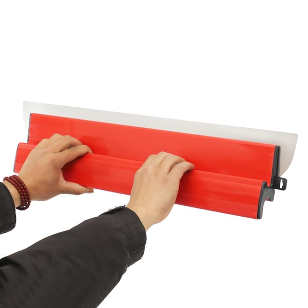 Glittespartelsæt - Spartel til Gips - 25/40/60/80 cm Blade - 80–130 cm Teleskopskaft - 360° Justerbar - Skridsikkert Greb - Rød