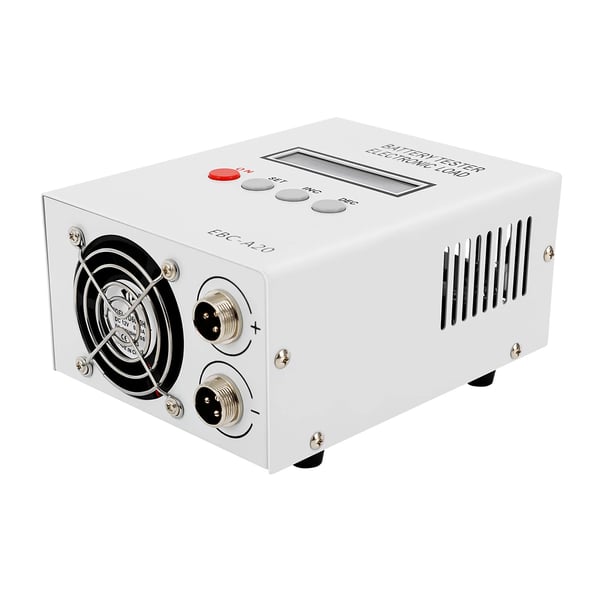 Batterikapacitetstester - EBC-A20 - 20A 85W Elektronisk Last - 4-leder Måling - LCD - Til Li-ion & Blysyre - Sort Batterikapacitetstester - EBC-A20 - 20A 85W Elektronisk Last - 4-leder Måling - LCD - Til Li-ion & Blysyre - Sort