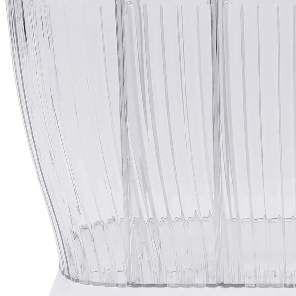 Køkkendispenser til korn & ris - 6-rums opbevaringsbeholder - 10 kg kapacitet - Friskhedsbevarende - Genanvendelig PP - 42×16,5×36 cm - Hvid
