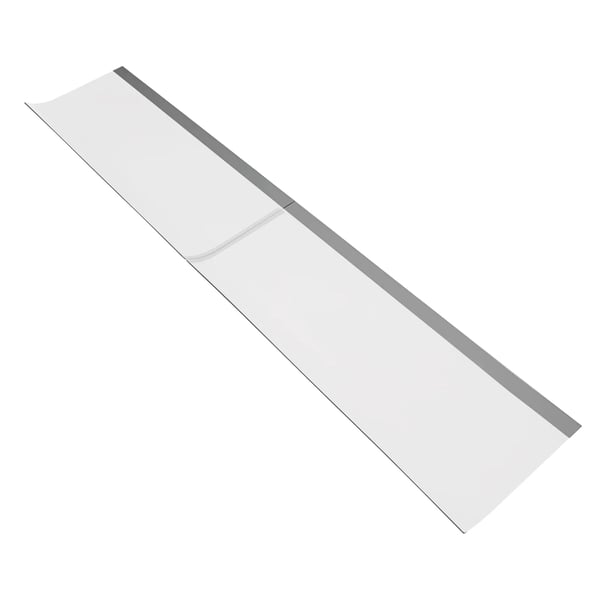 Overdækning til dør og vindue - Markise 200x40 cm - Regnsikring - PET-materiale - Tykkelse 3,5 mm - Temperatur −30 til 70 °C - Hvid