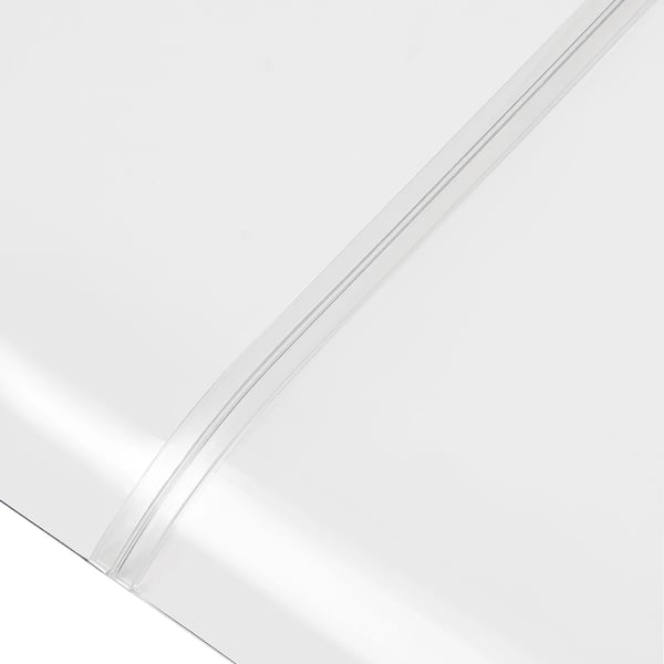 Overdækning til dør og vindue - Markise 200x40 cm - Regnsikring - PET-materiale - Tykkelse 3,5 mm - Temperatur −30 til 70 °C - Hvid