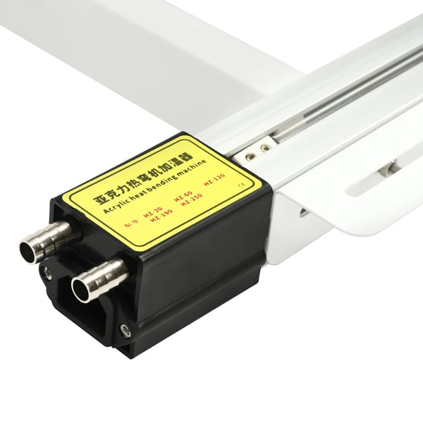 Akryl varmebukkemaskine - PVC pladebøjer - Bukkebredde 60 cm - 1000 W - EU-stik 220 V - Med stativ - Lysebrun