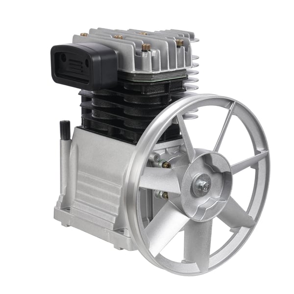 Ilmakompressorin pumppupää - 2065-3HP - Varaosa - 2,2 kW moottorille - Alumiini & rauta - Bensiini/kaasu - Hopeanharmaa Ilmakompressorin pumppupää - 2065-3HP - Varaosa - 2,2 kW moottorille - Alumiini & rauta - Bensiini/kaasu - Hopeanharmaa