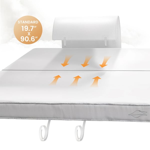 Patjasilta - Patjan yhdistinsarja - 230 cm - Vaahto - Liukueste - Raon täyte - Valkoinen