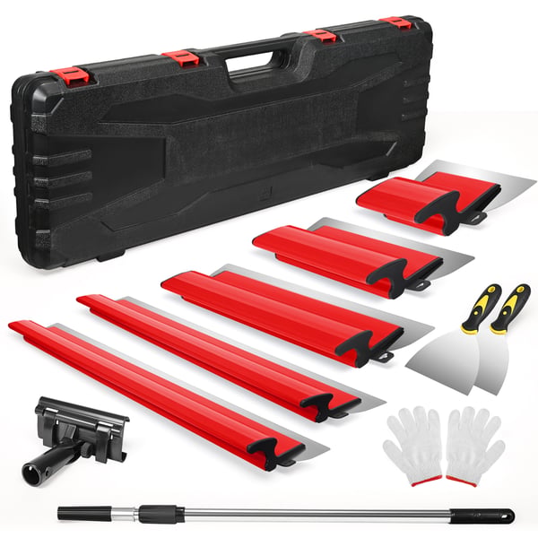 Spackelspade - Gipsskivspackel - 10 cm Bredd - Flexibelt Blad i Rostfritt Stål - Plasthandtag