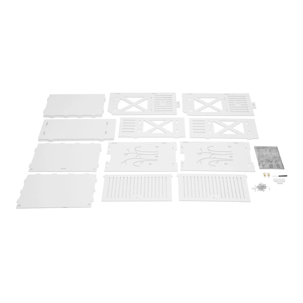 Badeværelsesskab - Toiletsideskab - Mål 90×40×25 cm - PVC - Bæreevne 2,5–3 kg - Samling Påkrævet - Hvid