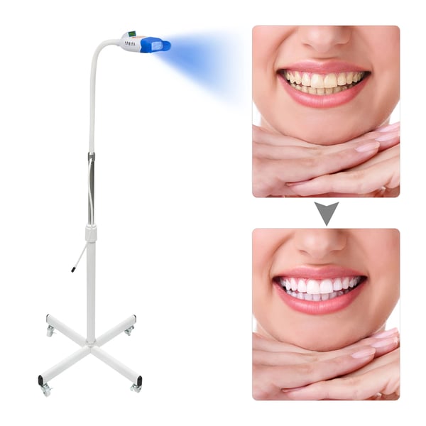 LED-tandblegningslampe - Lodret 36 W - Dobbeltfarvet - Sterilisering 134 °C - EU-stik - LED-rør x10 - Hvid