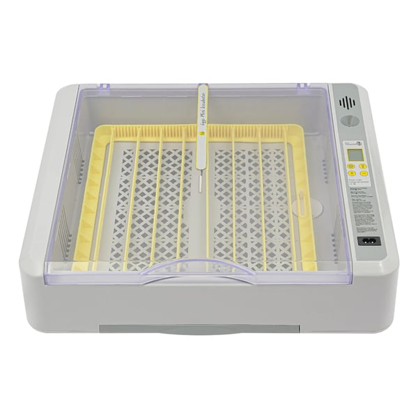 Rugemaskine / Æggeklækker - 36-Æg Inkubator - Gennemsigtigt Design - Automatisk Vendning - Temperatur 30–39,5 °C - EU-Stik - Til Hønseæg - Hvid