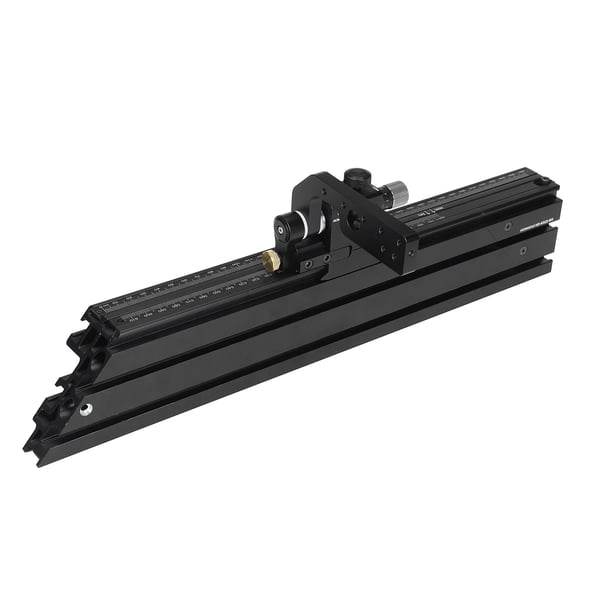 Geringsanslag og fingerfuge jig - Sæt til lille bordrundsav - Justerbar flip stop - Universalt anhold - Aluminiumslegering - Hvid