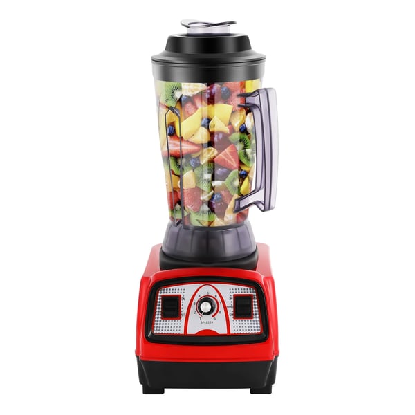 Professionel blender - Bordblender - Kapacitet 4 L - 2200 W - 26.000 omdr./min - Rustfri stålkande og knive - 220 V - Tåler opvaskemaskine - Rød