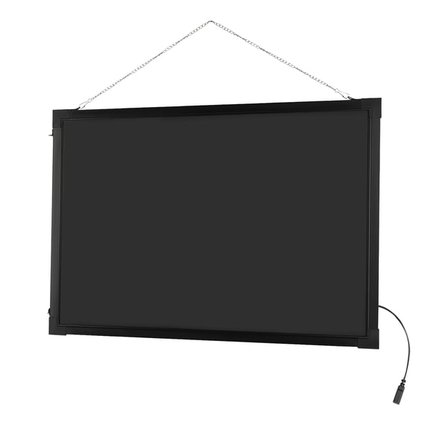 LED-viestitaulu - Kirjoitustaulu - Koko 50 × 70 cm - Valaistu - Mukana 8 fluoresoivaa tussia - Pyyhittävä - Mainontaan ja somistukseen