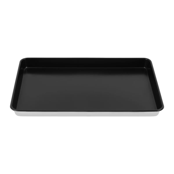 Bageplade - Bradepande 60×40×4,6 cm - Aluminiumlegering - Tåler op til 250°C - Sort