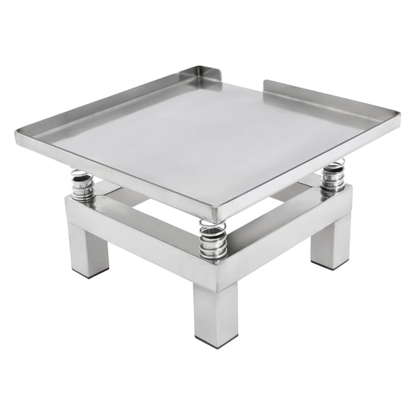 Vibrationsbord til betonforme - 35x35 cm Plade - 50 W - 3000–3600 omdr./min - Maks 10 kg - 220 V - 4 Fjedre - Grå