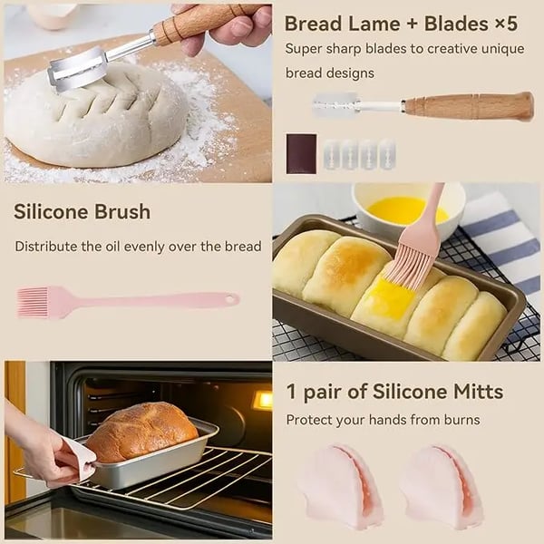 Brødform - Franskbrødsform - Rustfrit stål - Til brød og toastbrød - Ovnfast