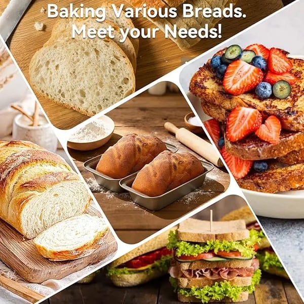 Brødform - Franskbrødsform - Rustfrit stål - Til brød og toastbrød - Ovnfast