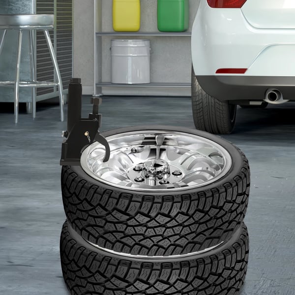 Bead breaker til dæk - Manuel - Justerbar - Til 25–53 cm dæk - Metal/jern - Til ATV, golfvogn, bus, traktor - Sort