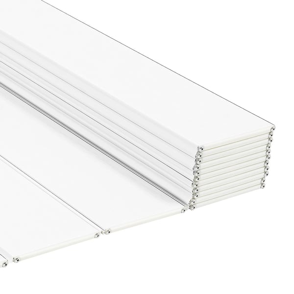 Badekarsdæksel - Foldbart Badekarsbræt - 70×170×0,65 cm - PVC - Hvid