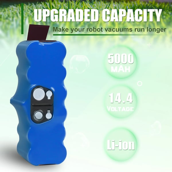 Robotti-imuri 500-sarja - Vaihtoakku - Li-ion Akkupaketti - 14,4 V - 5000 mAh - 10 kpl - Violetti