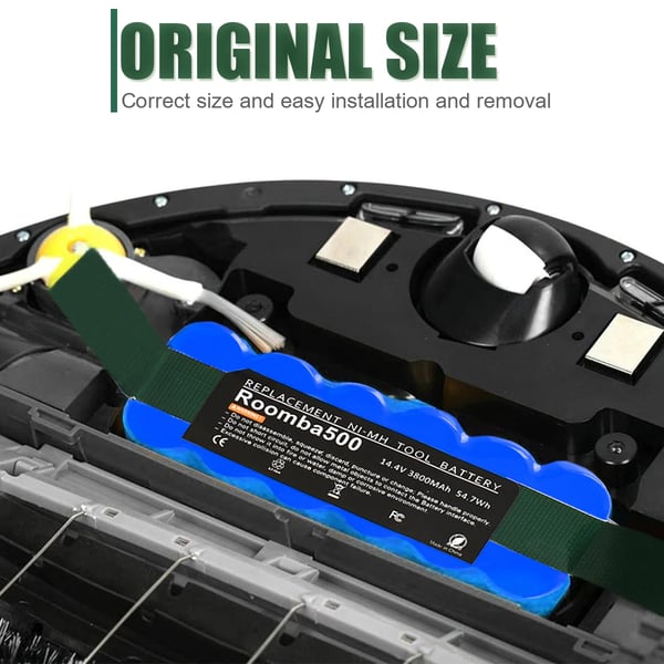 Robotti-imuri 500-sarja - Vaihtoakku - Li-ion Akkupaketti - 14,4 V - 5000 mAh - 10 kpl - Violetti