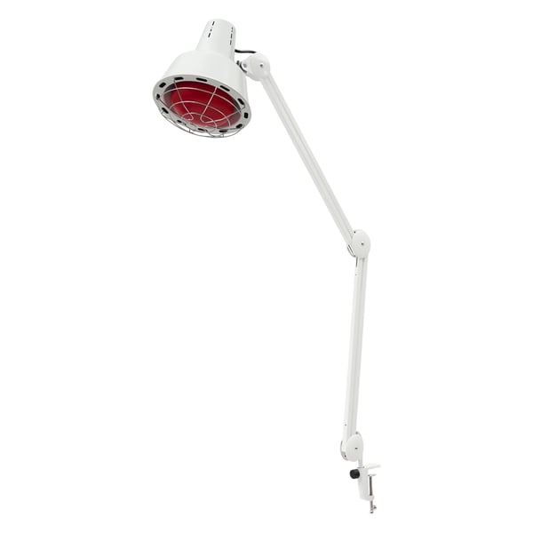 Infraröd lampa - Klämmodell - 180° justerbar - 3 värmelägen - Elektrisk utan batterier - Smärtlindring för muskler - Vit