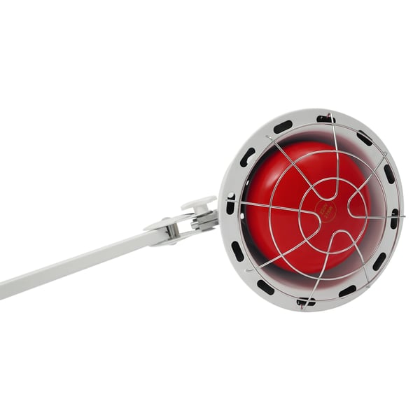 Infrarød lampe - Klemme/clip-on - 180° justerbar - 3 varmeniveauer - Elektrisk uden batterier - Smertelindring for muskler - Hvid