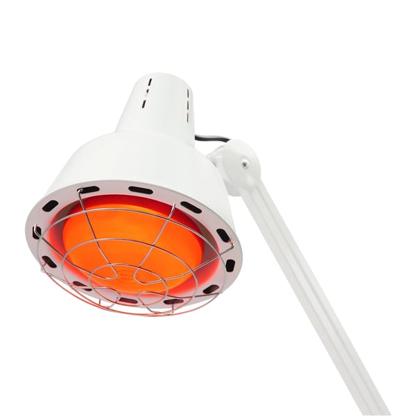 Infrarød lampe - Klemme/clip-on - 180° justerbar - 3 varmeniveauer - Elektrisk uden batterier - Smertelindring for muskler - Hvid