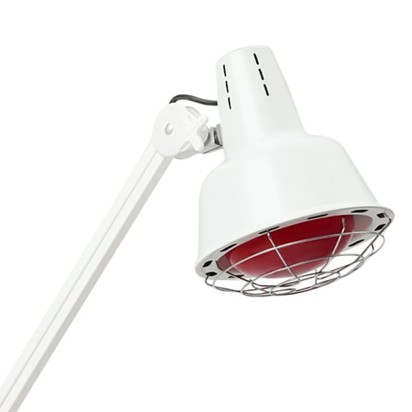 Infrarød lampe - Klemme/clip-on - 180° justerbar - 3 varmeniveauer - Elektrisk uden batterier - Smertelindring for muskler - Hvid