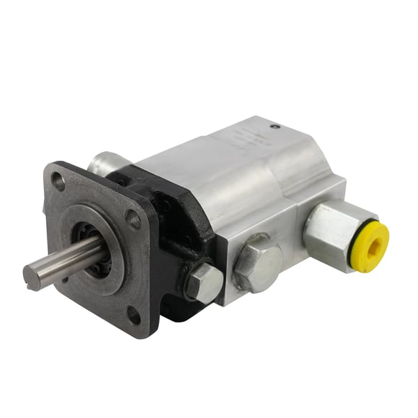 Hydraulisk vedklyvspump - Hydraulpump - För vedklyv/stockklyv - För hydraulolja - För tippvagnar och gaffeltruckar - Svart