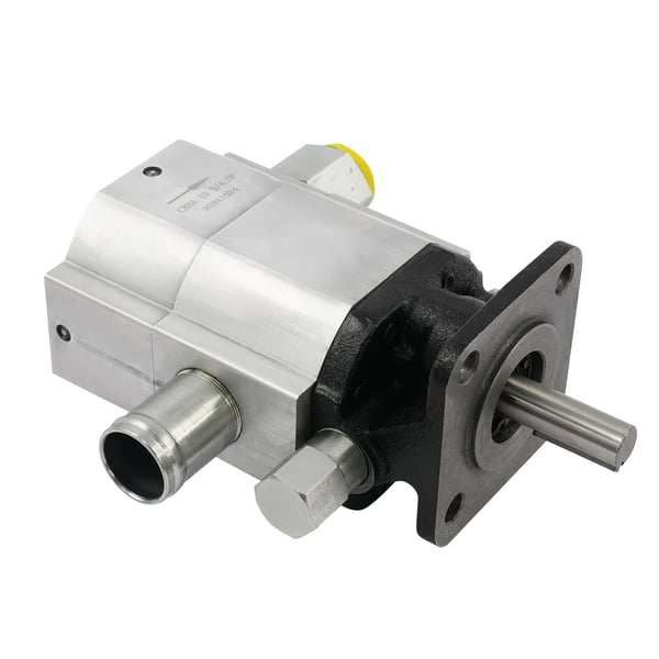 Hydraulisk vedklyvspump - Hydraulpump - För vedklyv/stockklyv - För hydraulolja - För tippvagnar och gaffeltruckar - Svart