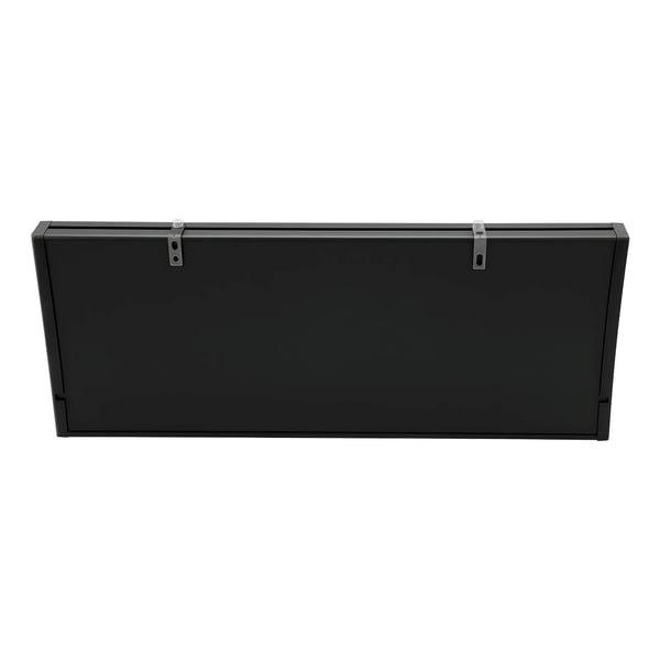 LED vægur - Digital 48×19 cm - Automatisk dæmpning - Lydløs - Tid/Dato/Temperatur - 220 V netstrøm - Blå