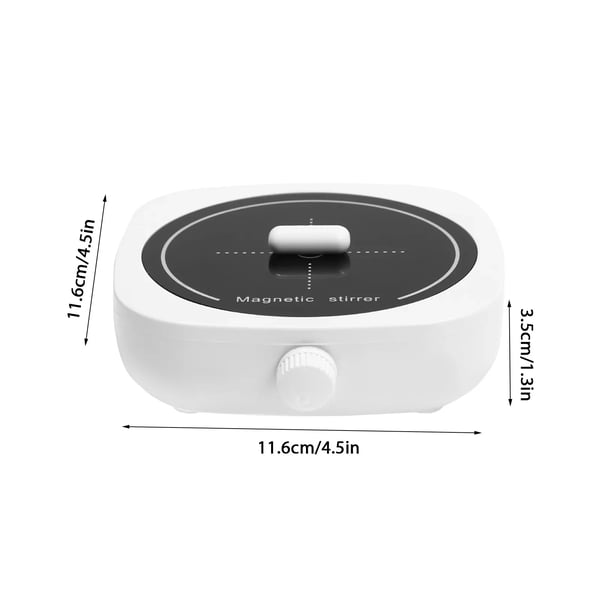 Magnetomrører - Laboratorieomrører - Justerbar Hastighed op til 4000 rpm - Kapacitet 1 L - Kompakt - ABS-kabinet - Nem Betjening
