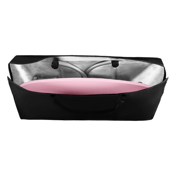 Neglebord - Sammenklappeligt Manicurebord - Bærbar - Med hjul - Håndledspude - Støvudsug 220–240 V - 90×40×72,5 cm - Bæreevne 30 kg - Pink