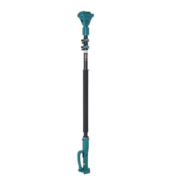 Elektrisk grensaks - Teleskopstang 250 cm - Børsteløs motor - Trådløs 18V kompatibel - 35 mm skærekapacitet - EU-stik - Grøn