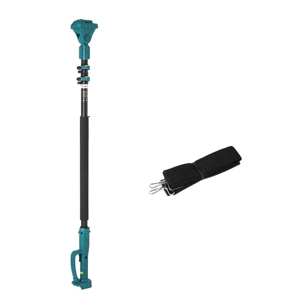 Elektrisk grensaks - Teleskopstang 250 cm - Børsteløs motor - Trådløs 18V kompatibel - 35 mm skærekapacitet - EU-stik - Grøn