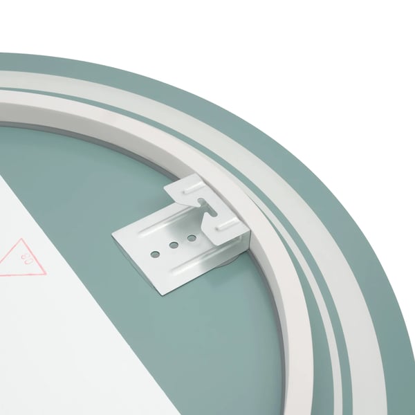 Rundt badeværelsesspejl - Vægspejl - Med lys - Ø 20 cm - Glas med sølvbelægning - Moderne design