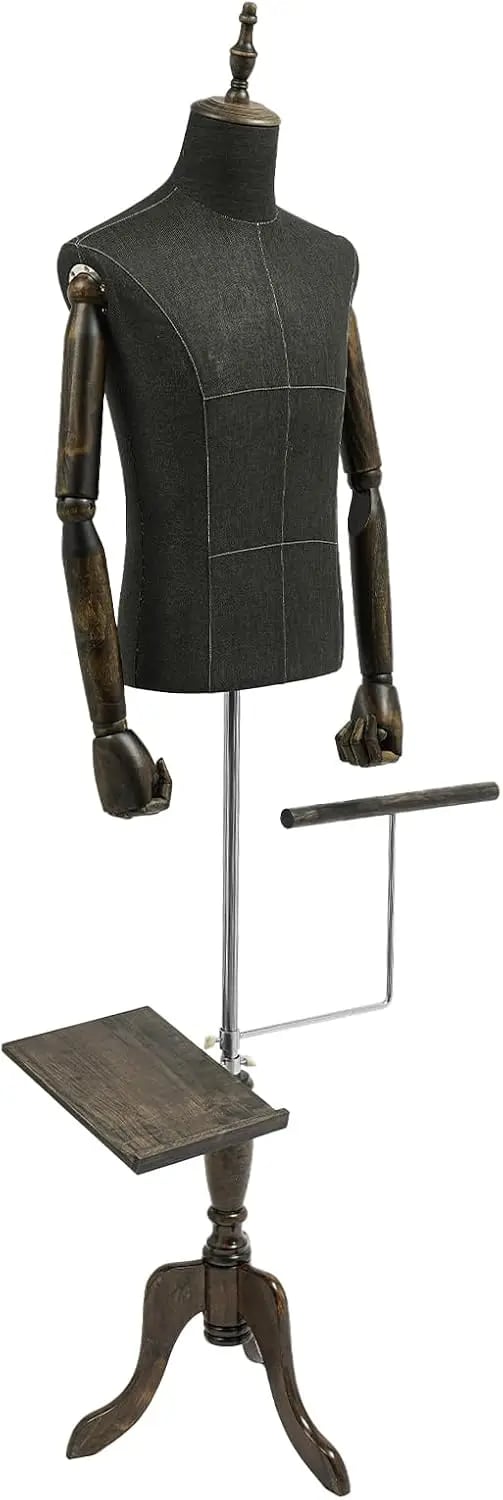 Miesten torso-mannekiini - Ylävartalon sovitusnukke - Muovi (nylon) - Jalustalla - Puvuille & vaatteille